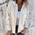 Veronica | Corded Jacket With Hood