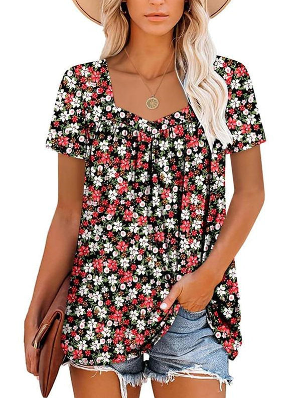 Vicky | Women's Top Printed Comfort 5
