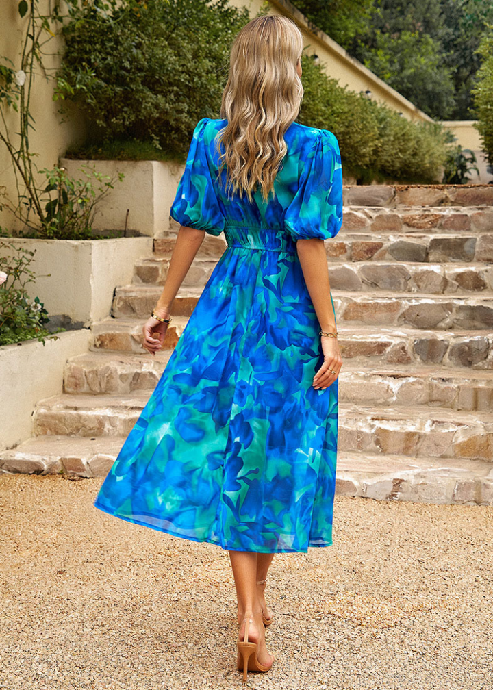 Violetta | Elegant Abstract Summer Dress