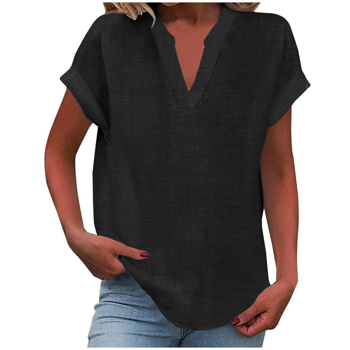 Xavina | Women's Relaxed V-Neck Blouse 0