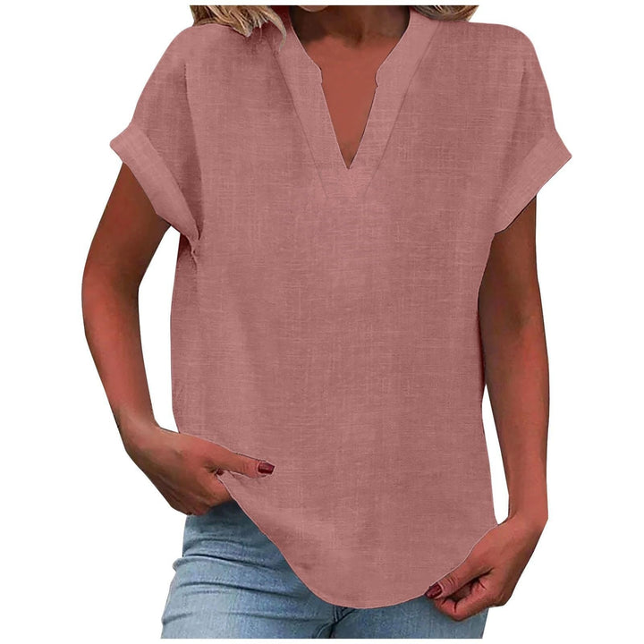 Xavina | Women's Relaxed V-Neck Blouse 3