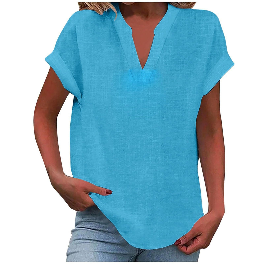 Xavina | Women's Relaxed V-Neck Blouse 4