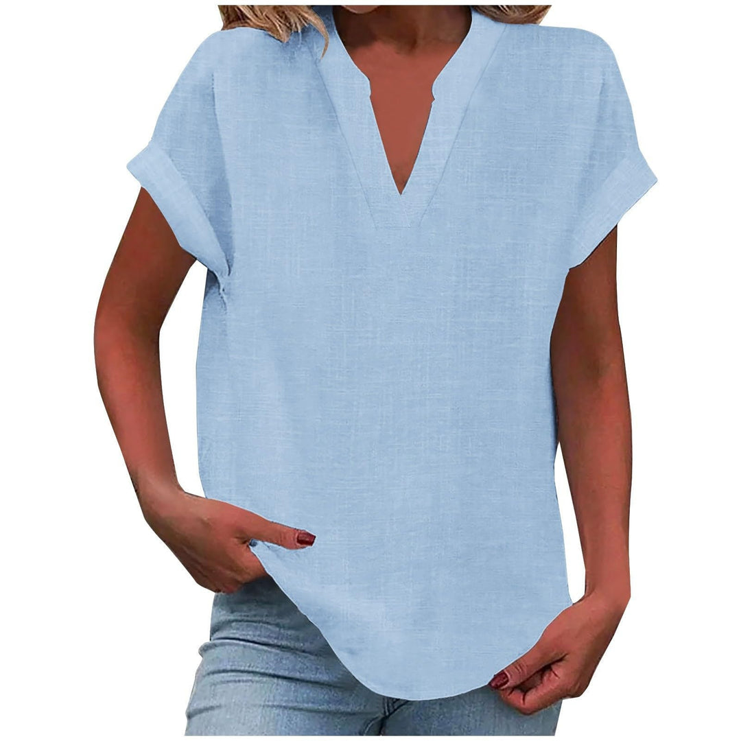 Xavina | Women's Relaxed V-Neck Blouse 5