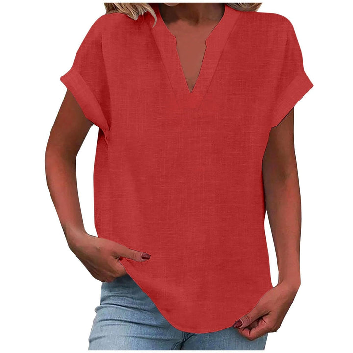 Xavina | Women's Relaxed V-Neck Blouse 6
