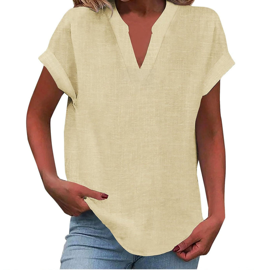 Xavina | Women's Relaxed V-Neck Blouse 9