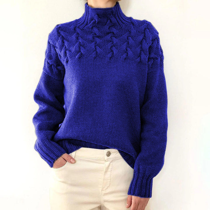 Mella - Cozy Turtleneck Knit Sweater