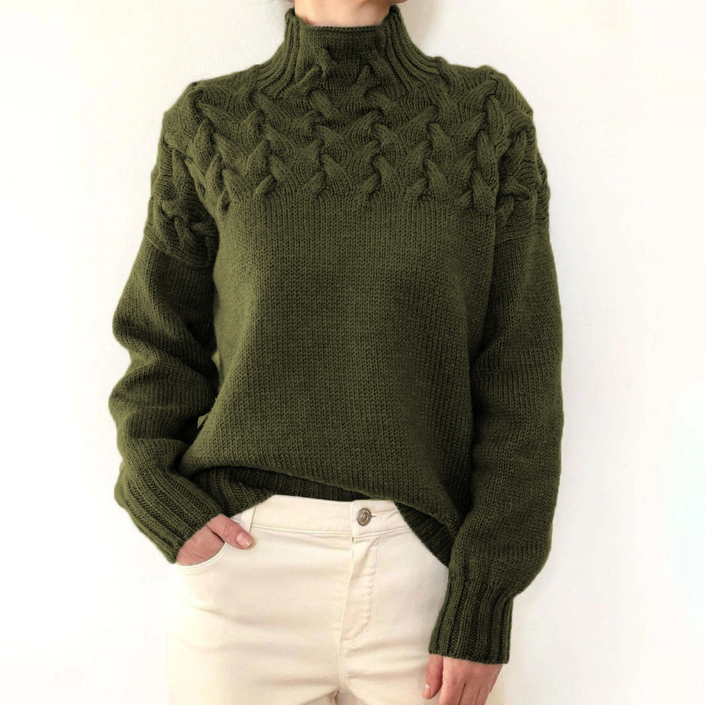Mella - Cozy Turtleneck Knit Sweater