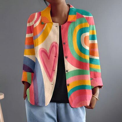 Constanza | Painted Arc Blouse