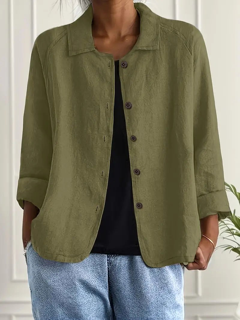 Aurelienne | Olive Everyday Blouse