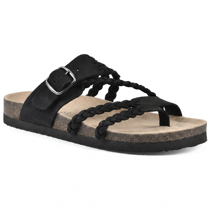 Mary - Braided Cork Sandals