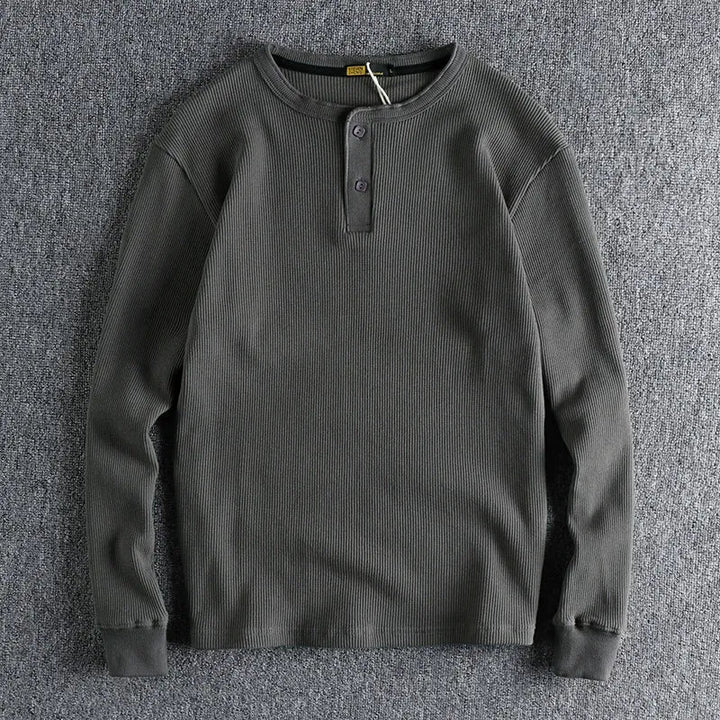 WAFFLE HENLEY SHIRT