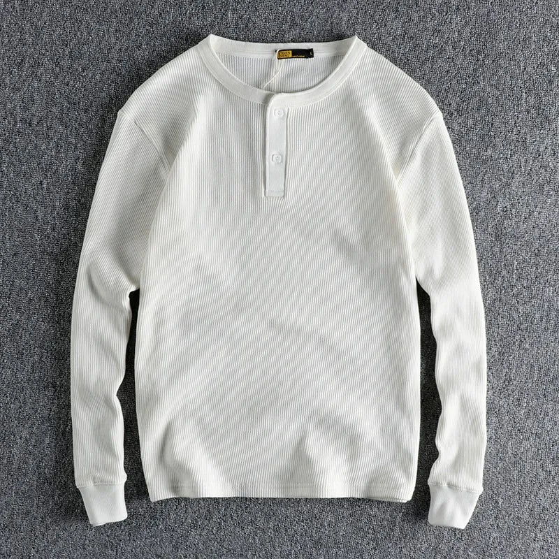 WAFFLE HENLEY SHIRT