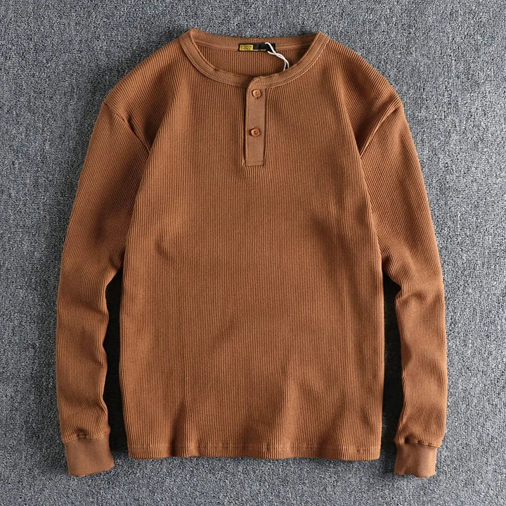 WAFFLE HENLEY SHIRT