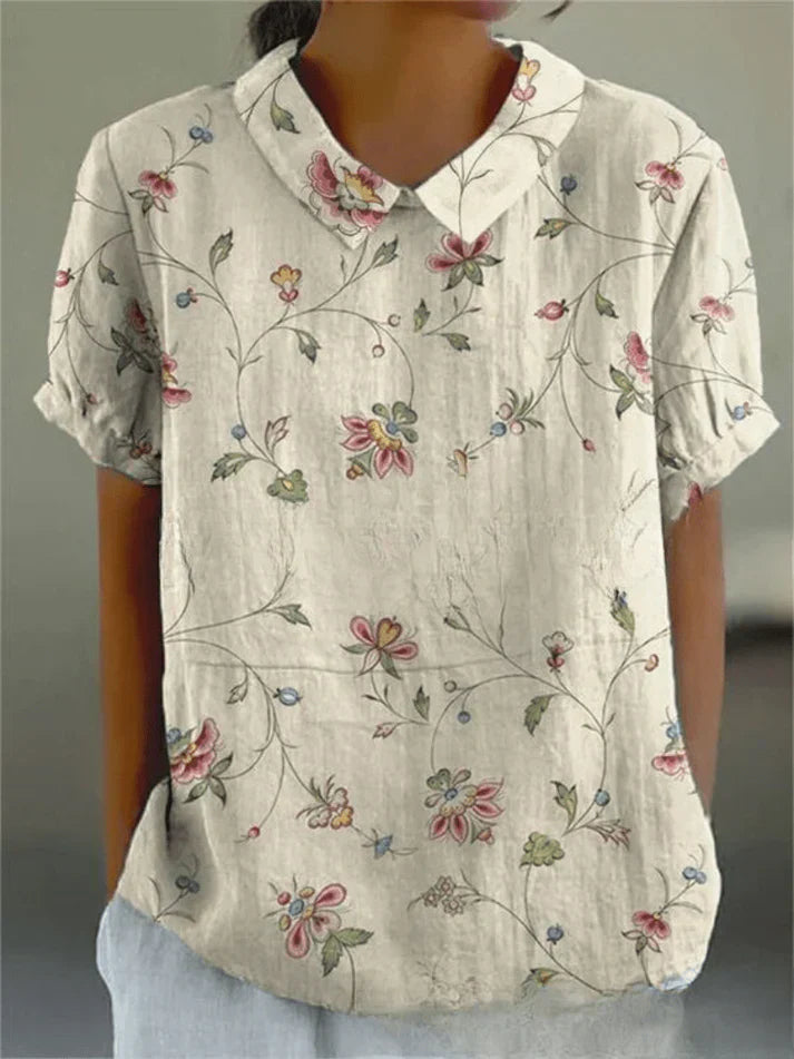 Inga | Floral Print Womens Blouse 2