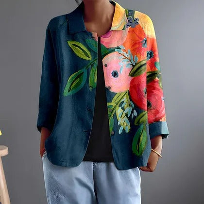 Persephone | Painted Poppy Blouse